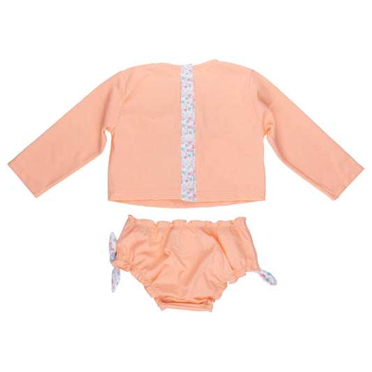 Ensemble de bain Anti-UV Pêche