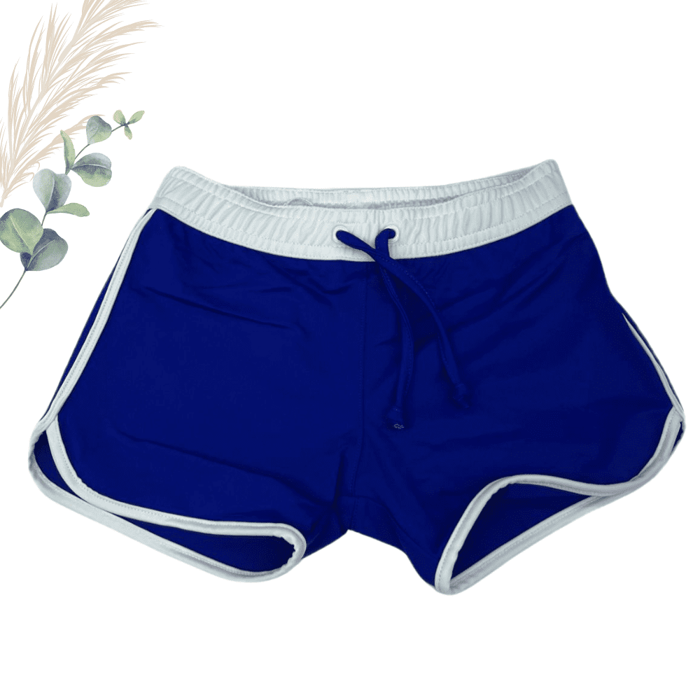 Short de bain anti-UV bleu marine