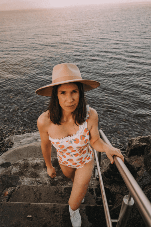 Clémentines Women's Asymmetrical One-Piece Swimsuit