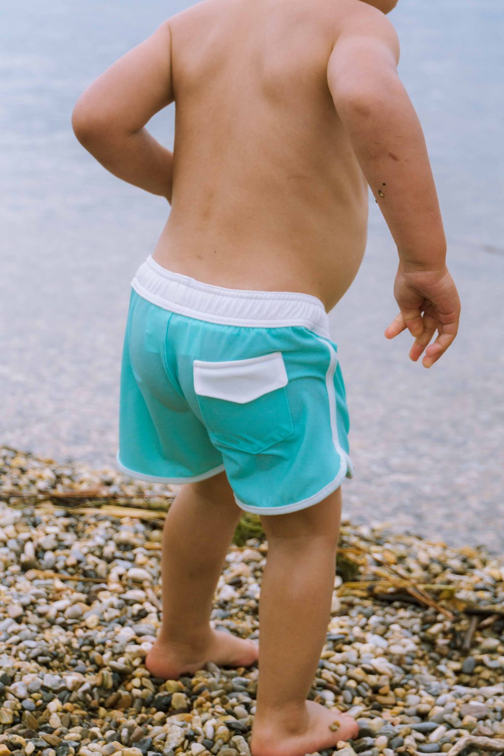 Boys' recycled anti-UV swim shorts