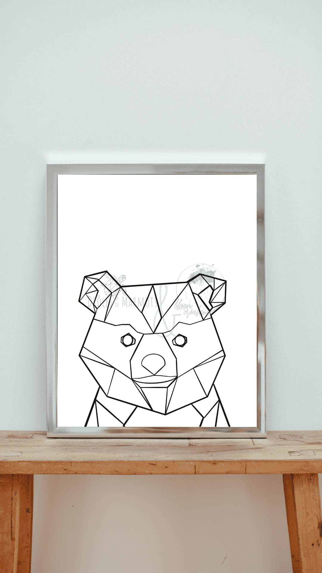 affiche ours graphique