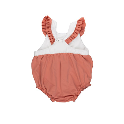 Maillot de bain bébé terracotta