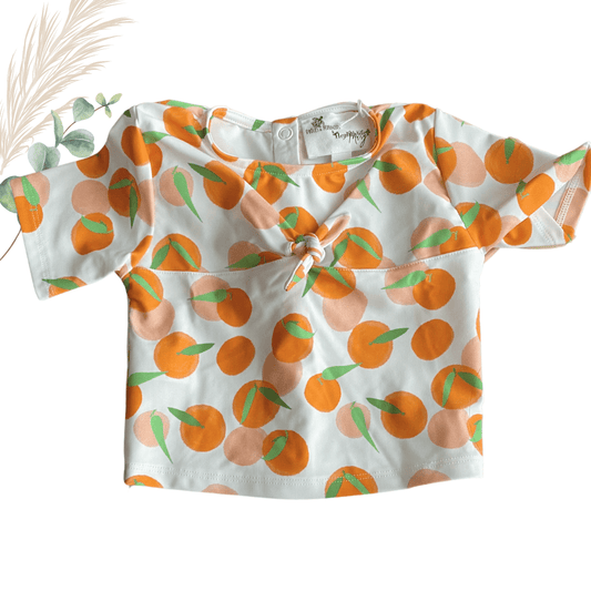 T-shirt anti-UV manches courtes fille Clémentines