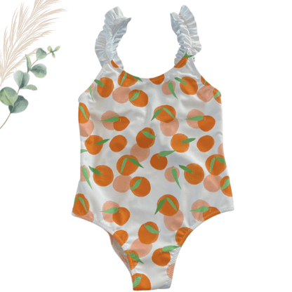 Maillot de bain fille 1 pièce clémentines