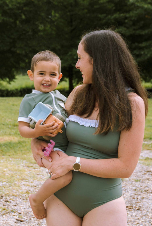 Duo Maillot de Bain Assorti – Maman & Bébé Garçon