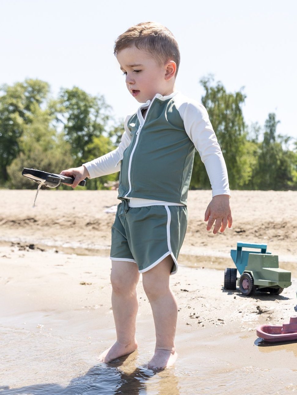 T-shirt manches longues anti-UV kaki