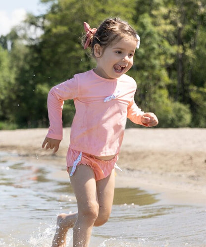 Ensemble de bain Anti-UV Pêche