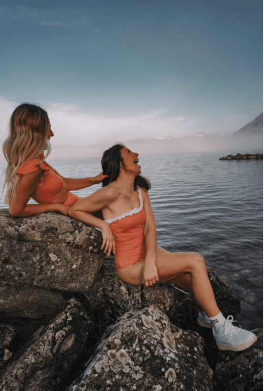 maillot de bain femme anti uv terracotta